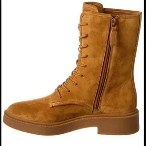 Vince | Shoes | Vince Kady Laceup Suede Boots Chestnut  display picture 2